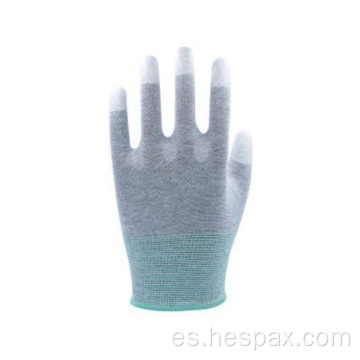 Guantes de dedos de Hespax Carbon Fiber Seamless PU